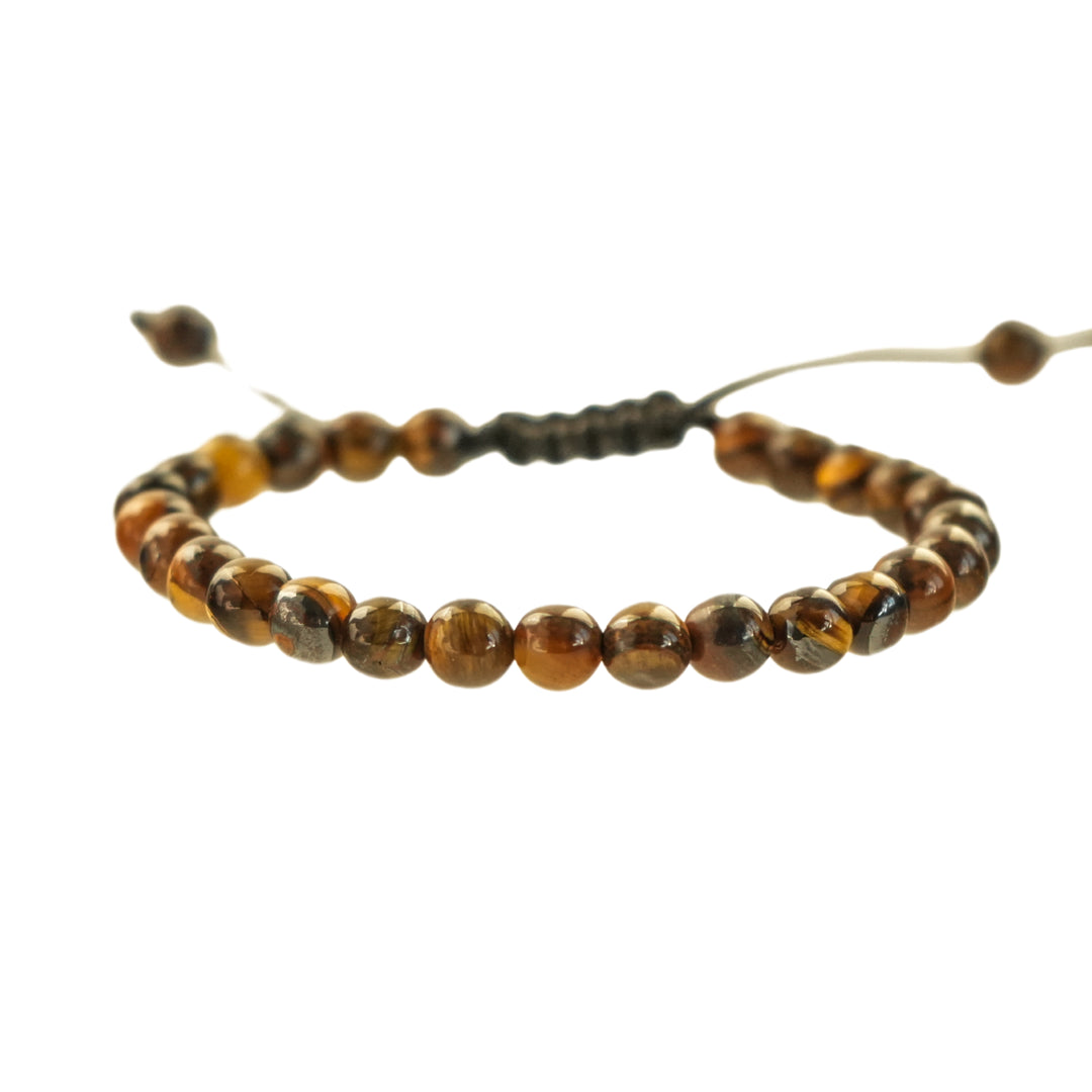 Tigers Eye Bead Bracelet - Manful