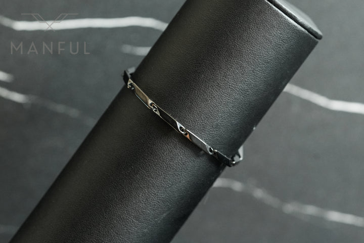 Block Chain Bracelet (Black) - Manful
