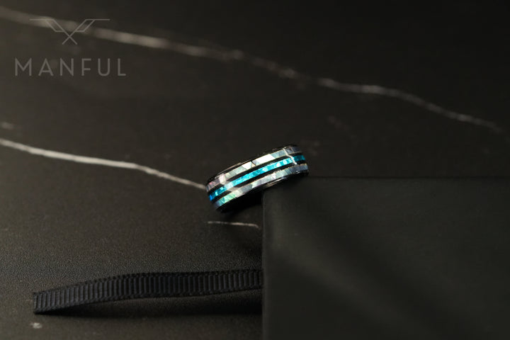 Blue Crystal Ring - Manful