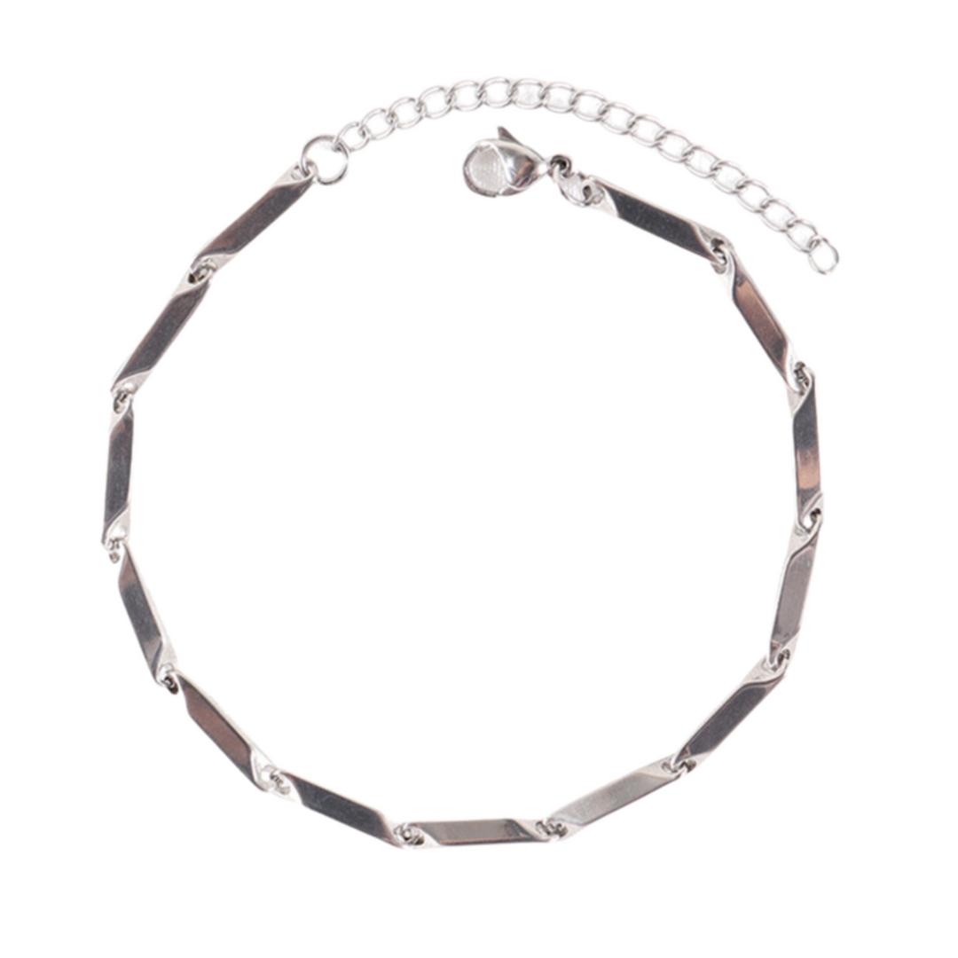 Block Chain Bracelet (Silver) - ManfulCo