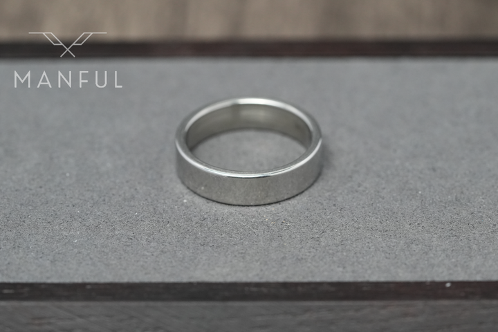 Simple 6mm Ring (Silver) - ManfulCo