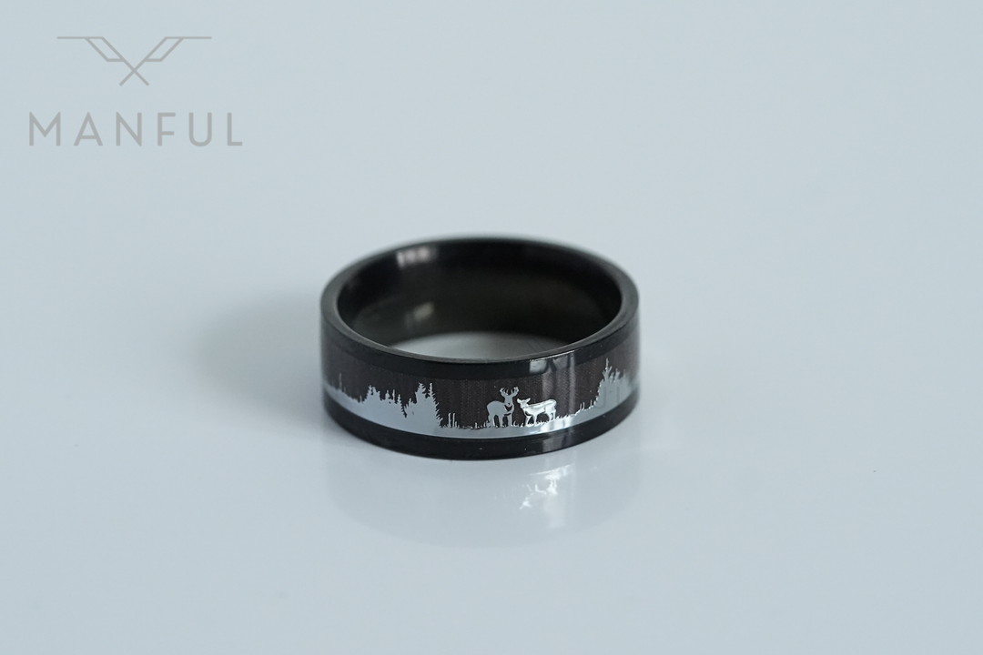 Deer Forest Ring - Manful