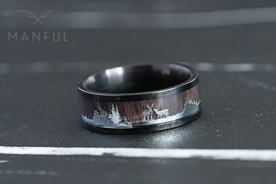 Deer Forest Ring - Manful