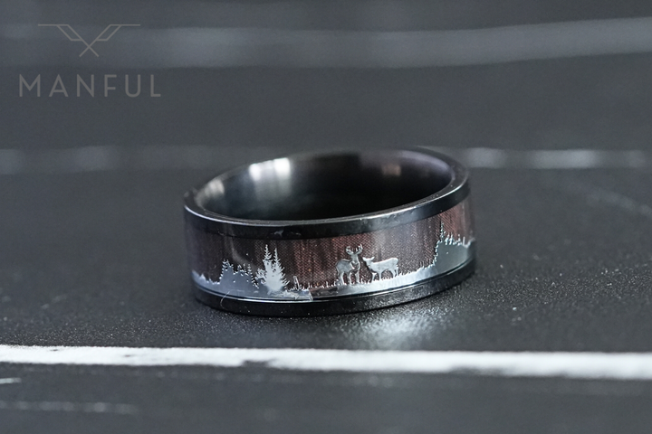 Deer Forest Ring - Manful