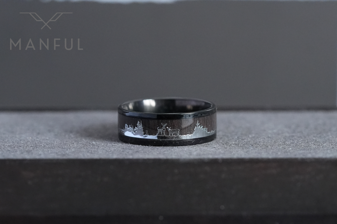 Deer Forest Ring - Manful