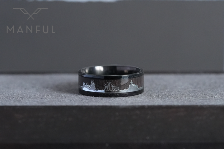 Deer Forest Ring - Manful