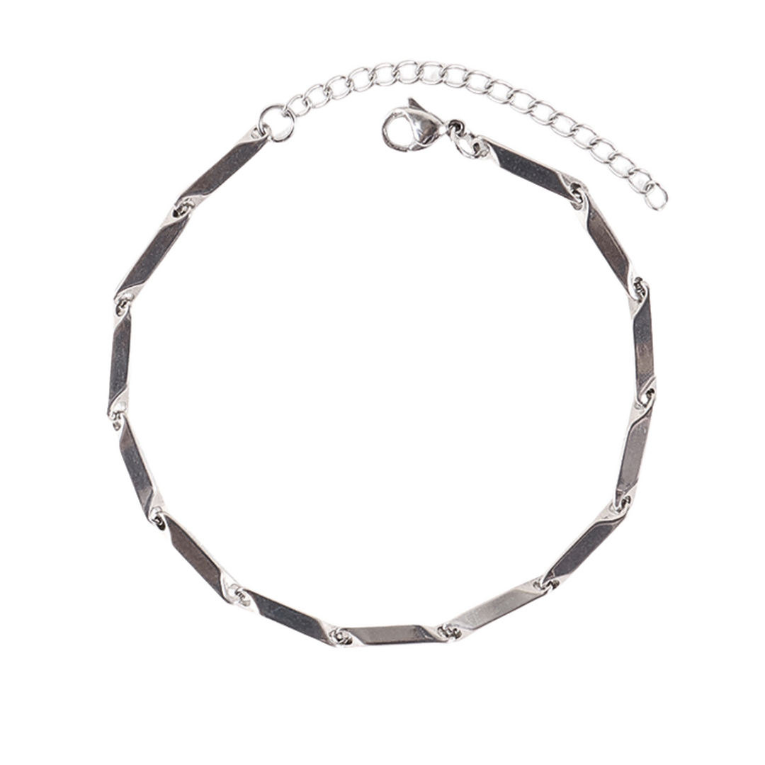Block Chain Bracelet (Silver) - Manful