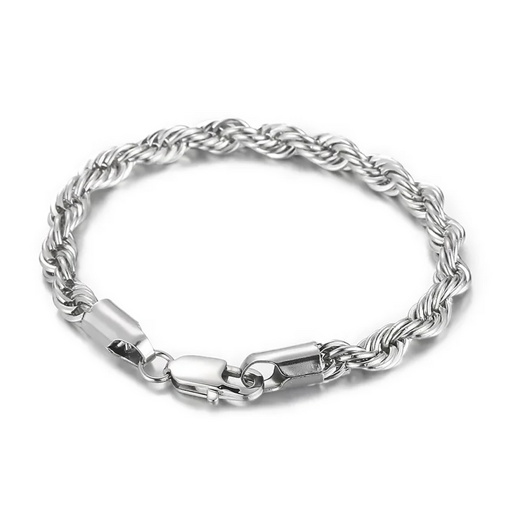 Rope Chain Bracelet (Silver) - Manful