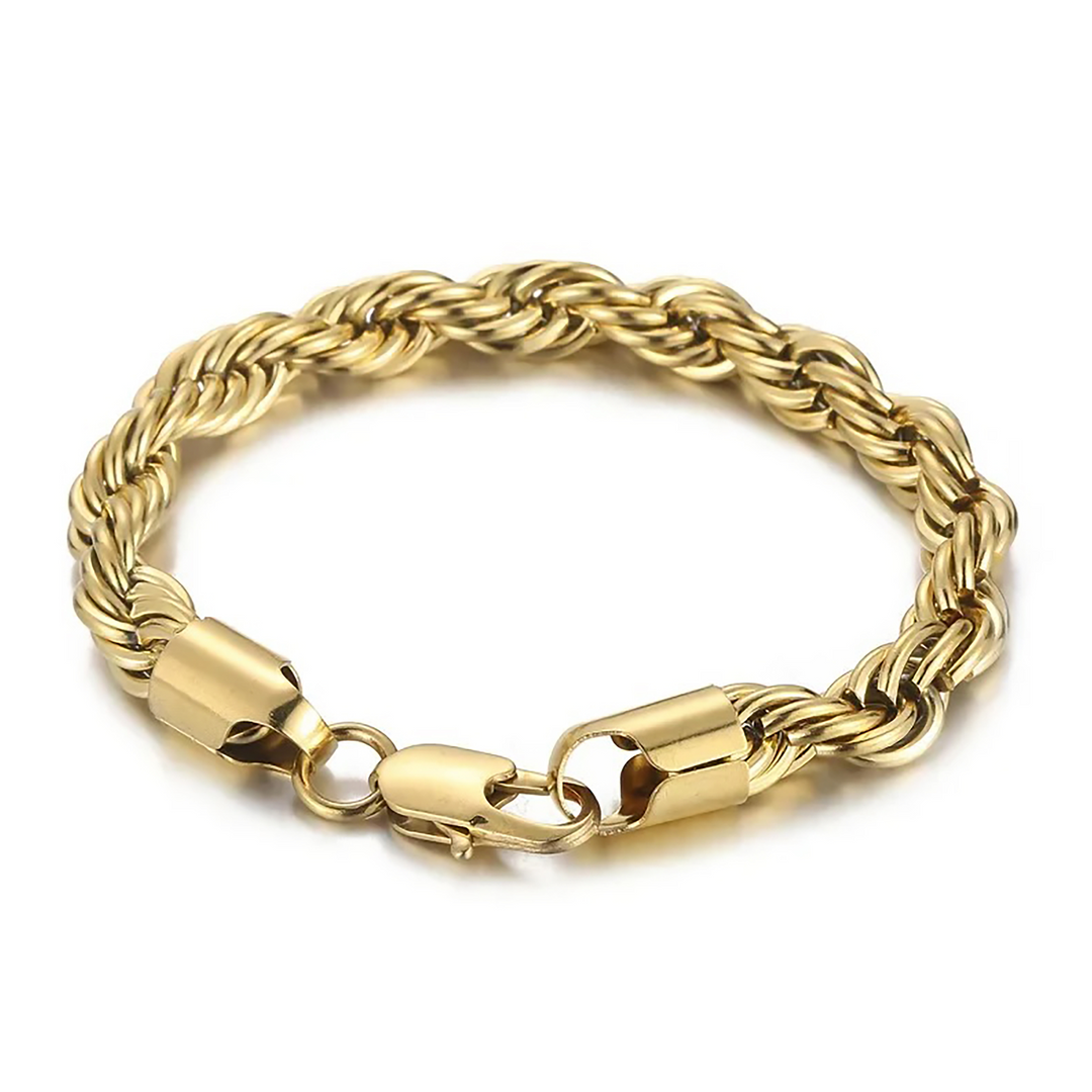 Rope Chain Bracelet (Gold) - Manful