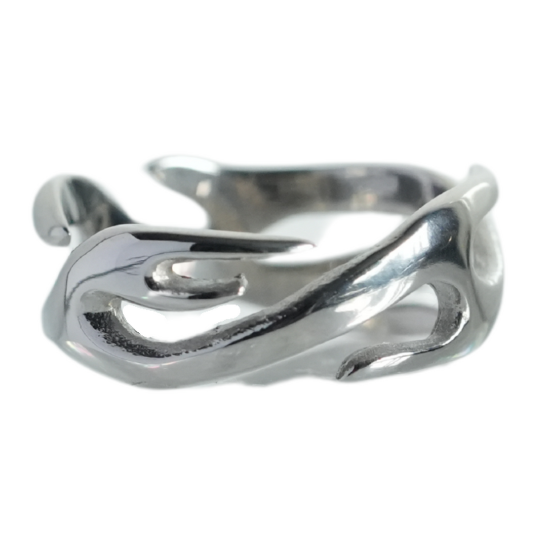 Silver Flame Ring - Manful