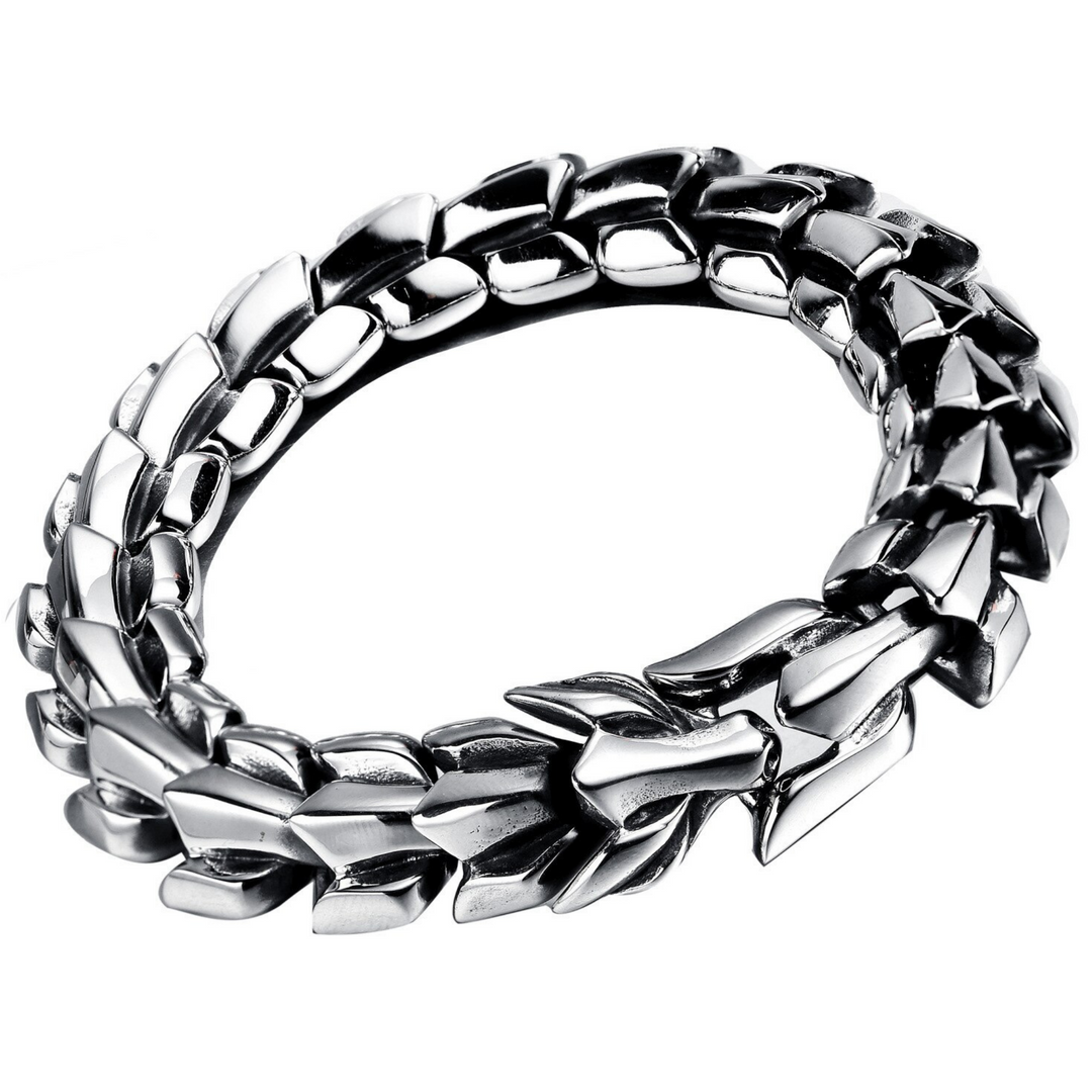 Dragon Link Bracelet (Silver) - ManfulCo