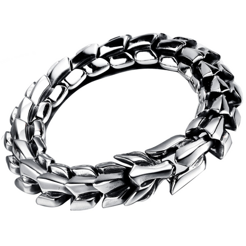 Dragon Link Bracelet (Silver)