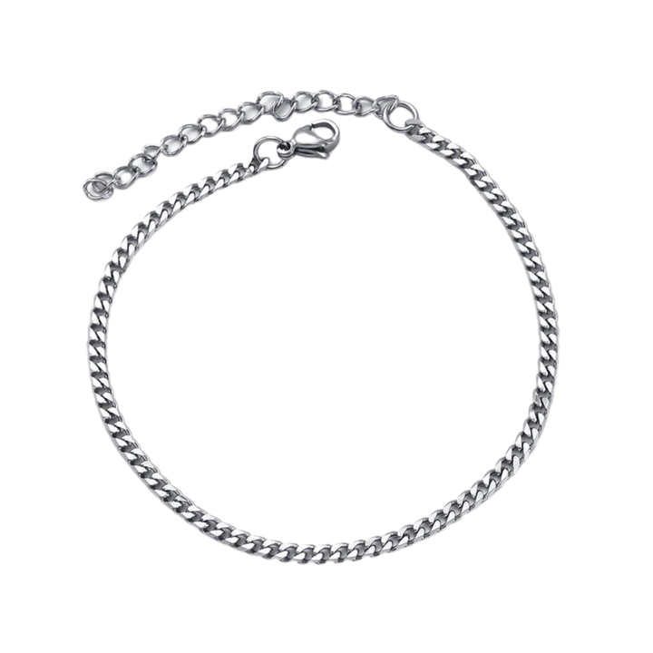 Cuban Chain Bracelet (Silver) - ManfulCo