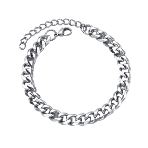 Cuban Chain Bracelet (Silver)