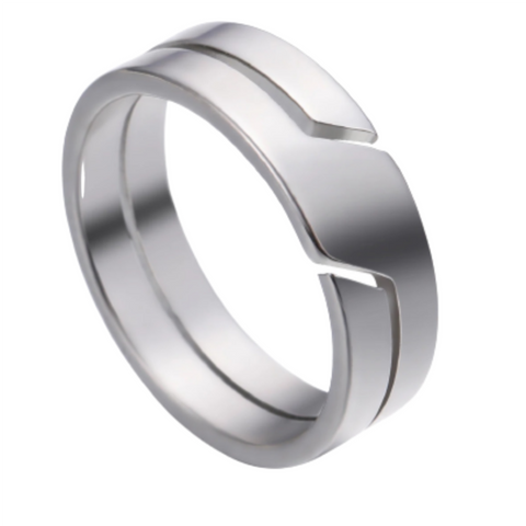 Line Cut Ring (Silver)