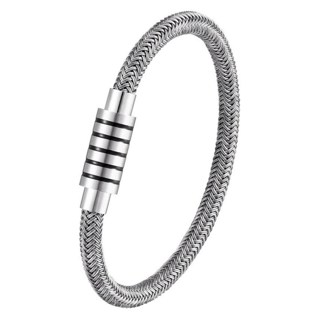 Steel Wire Bracelet (Silver) - ManfulCo