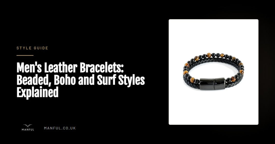 Men's Leather Bracelets: Beaded, Boho and Surf Styles Explained