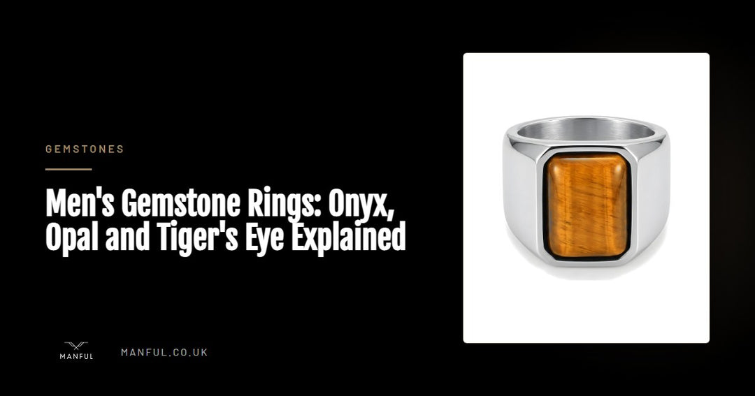 Men's Gemstone Rings: Onyx, Opal and Tiger's Eye Explained