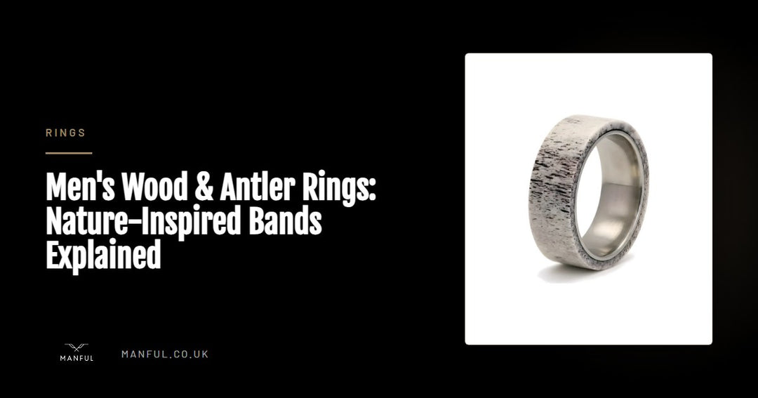 Men's Wood & Antler Rings: Nature-Inspired Bands Explained