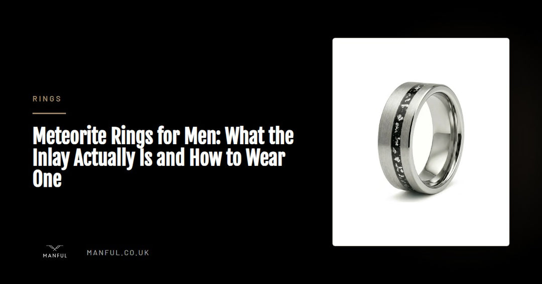 Meteorite Rings for Men: What the Inlay Actually Is and How to Wear One