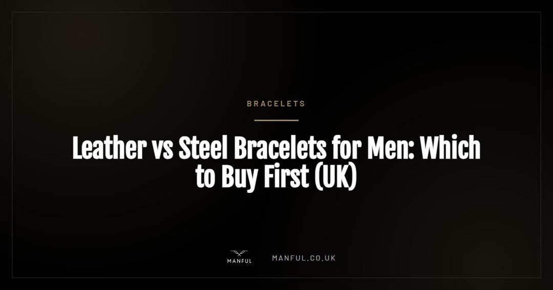 Leather vs Steel Bracelets for Men: Which to Buy First (UK)