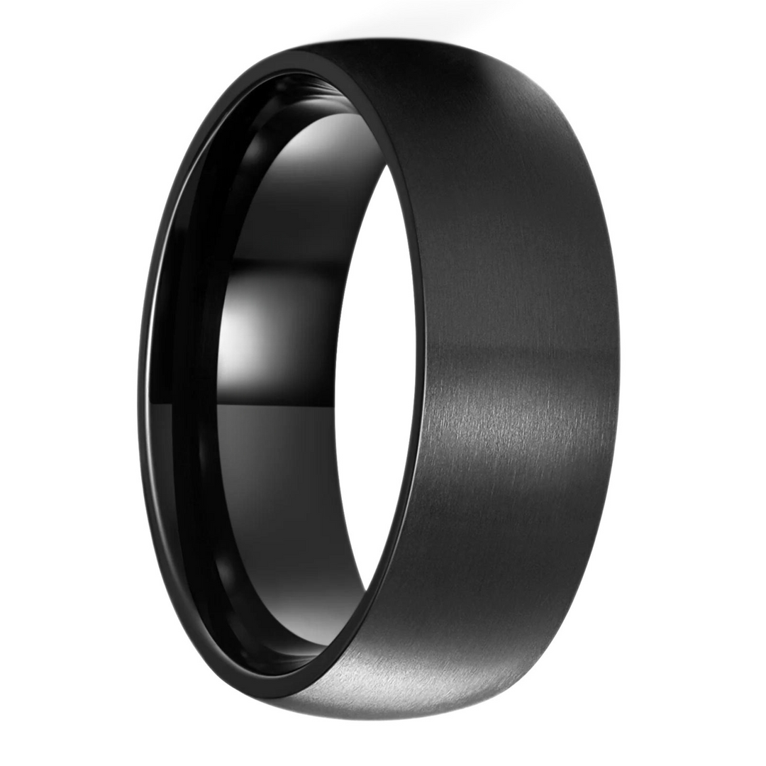 Brushed Titanium Band (Black) - ManfulCo