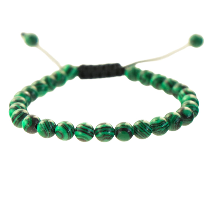 Malachite Bead Bracelet