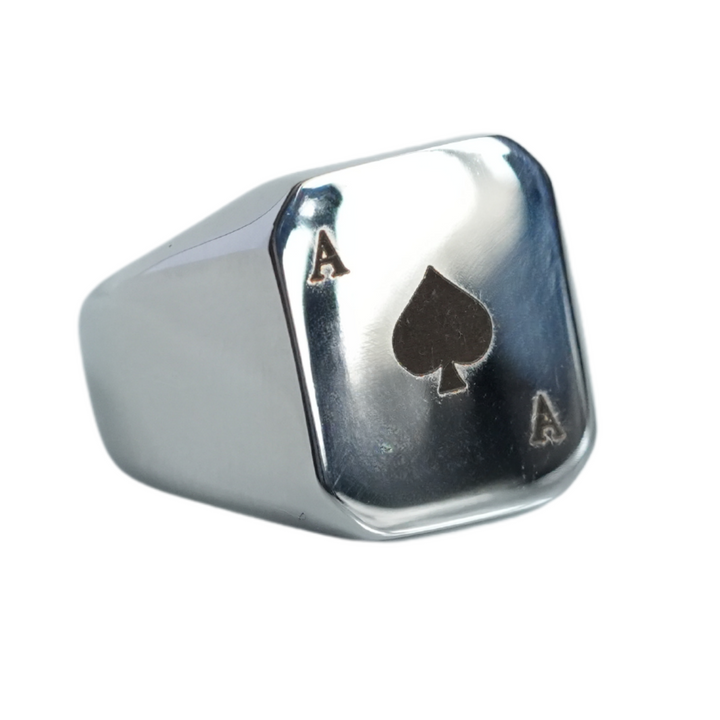 Ace Of Spades Signet Ring