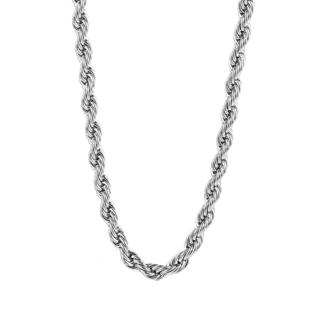 Silver Rope Chain 3mm - ManfulCo