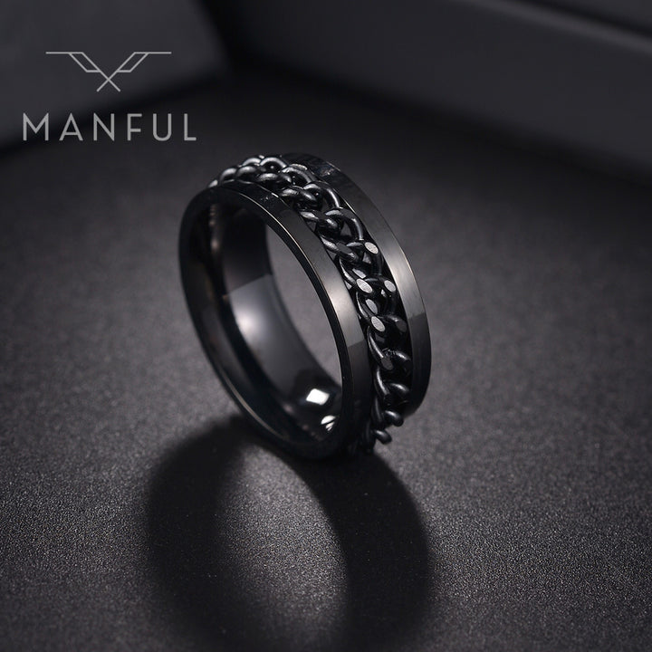 Spinner Ring (Black) - ManfulCo