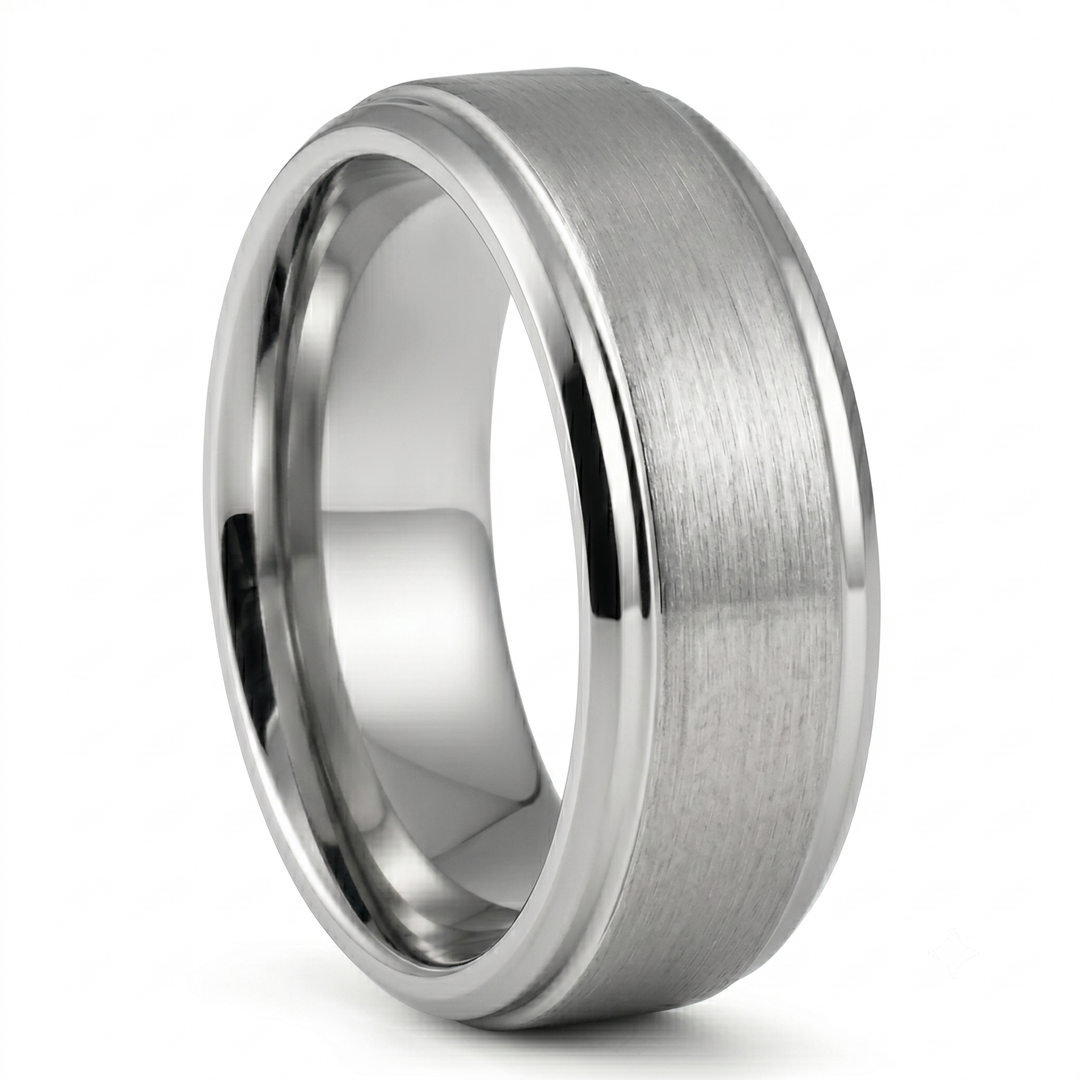 Brushed Tungsten Band (Silver) - Manful