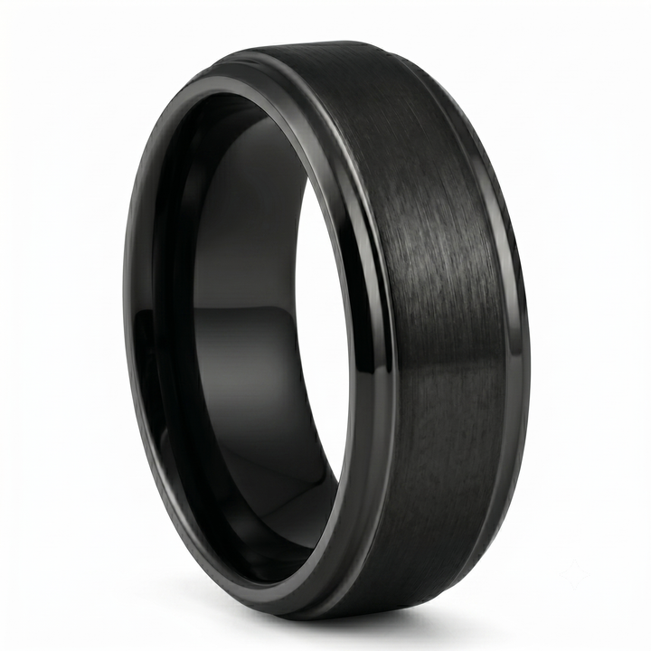 Brushed Tungsten Band (Black) - Manful