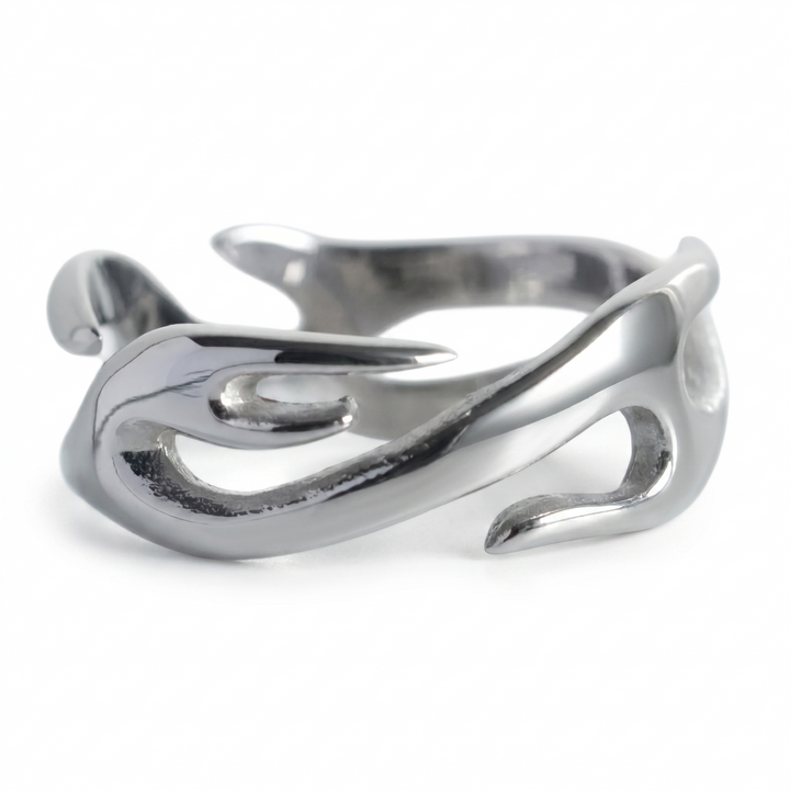 Silver Flame Ring - Manful