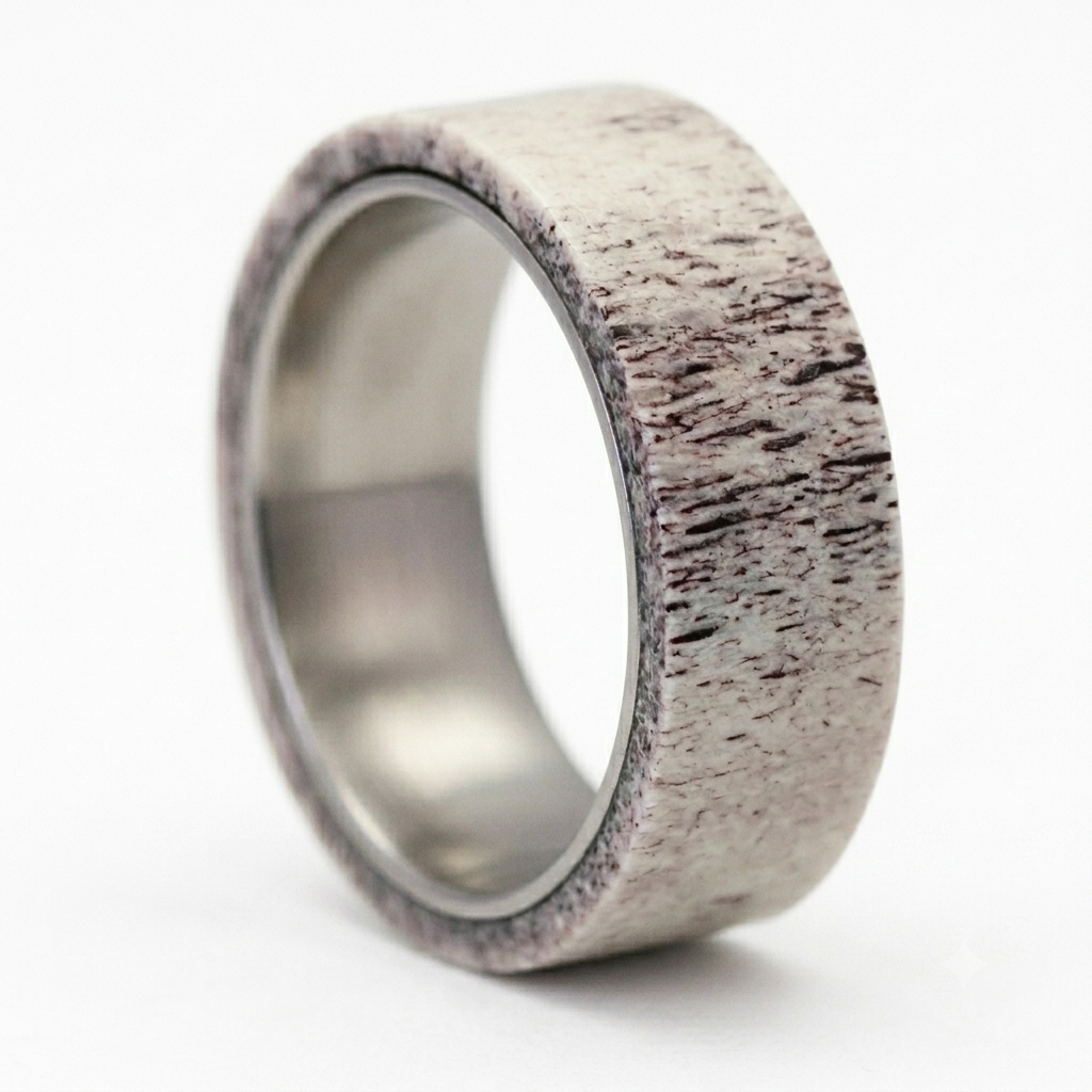 Antler & Titanium Band - Manful