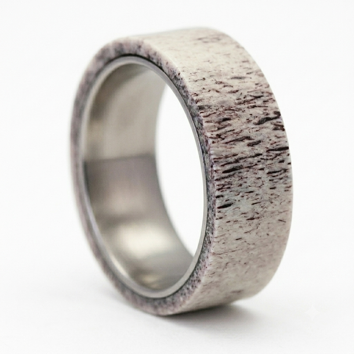 Antler & Titanium Band - Manful