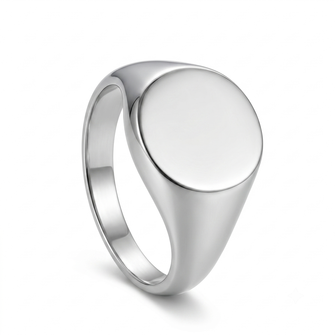 Classic Silver Signet Ring - Manful