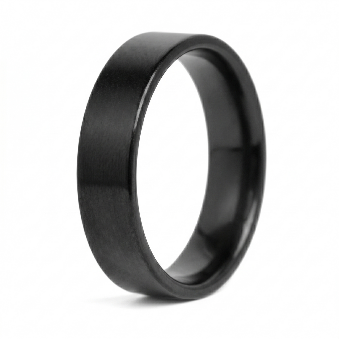 Simple 6mm Ring (Black) - Manful