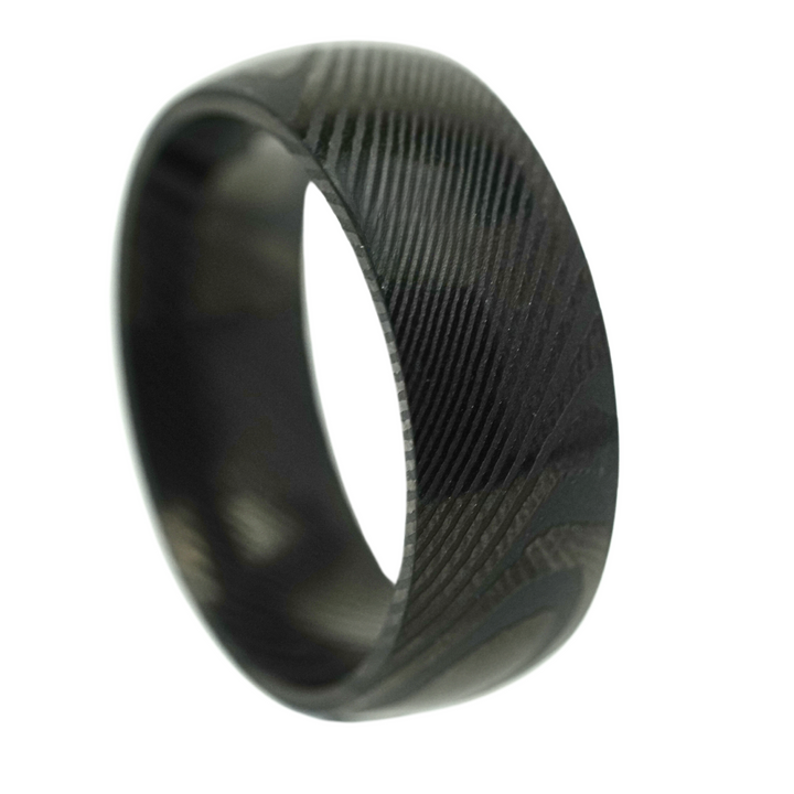 Damascus Steel Band (Black) - ManfulCo