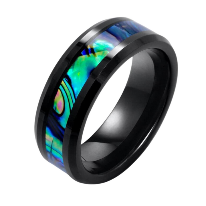 Fire Opal Ring (Black) - ManfulCo