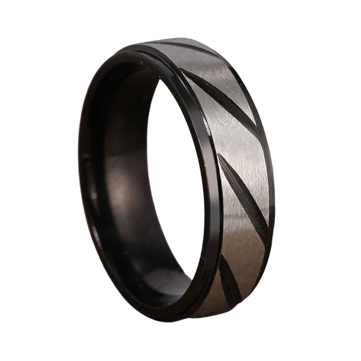 Spiral Ring (Black) - ManfulCo