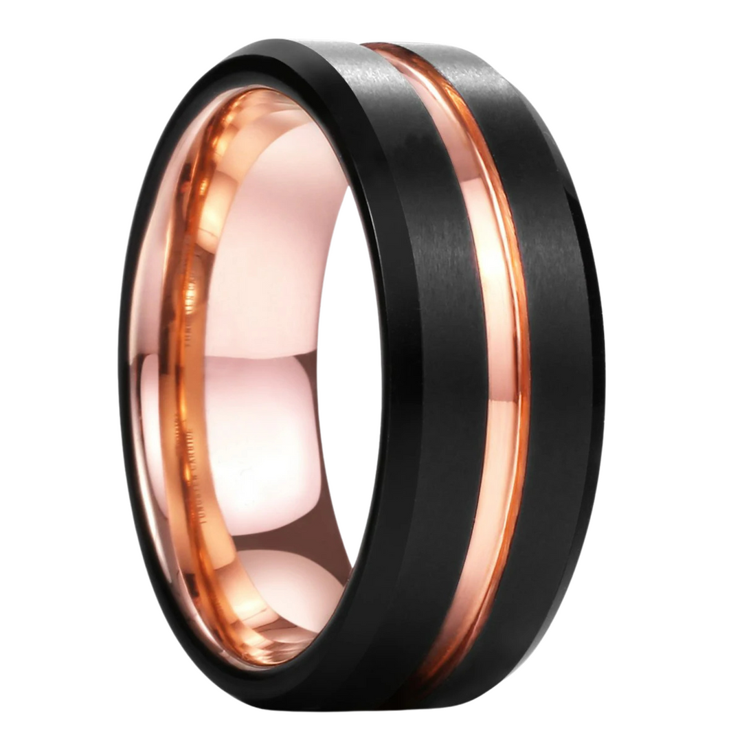 Black & Rose Gold Band - ManfulCo