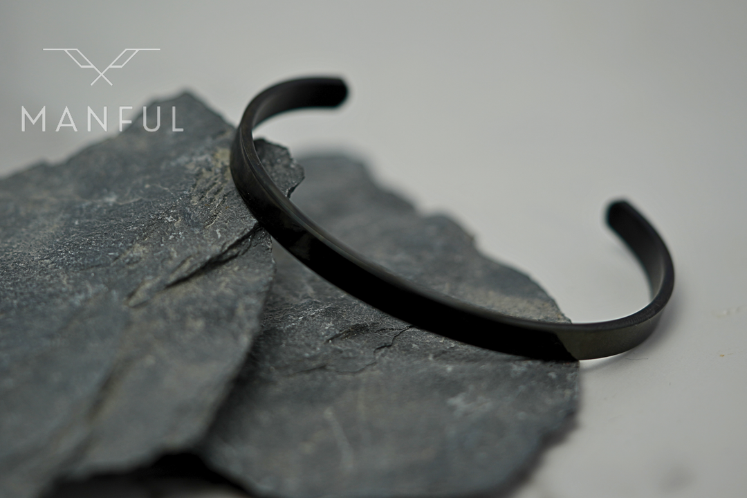 Adjustable Bangle (Black) - ManfulCo