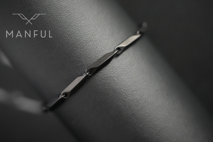 Block Chain Bracelet (Black) - ManfulCo