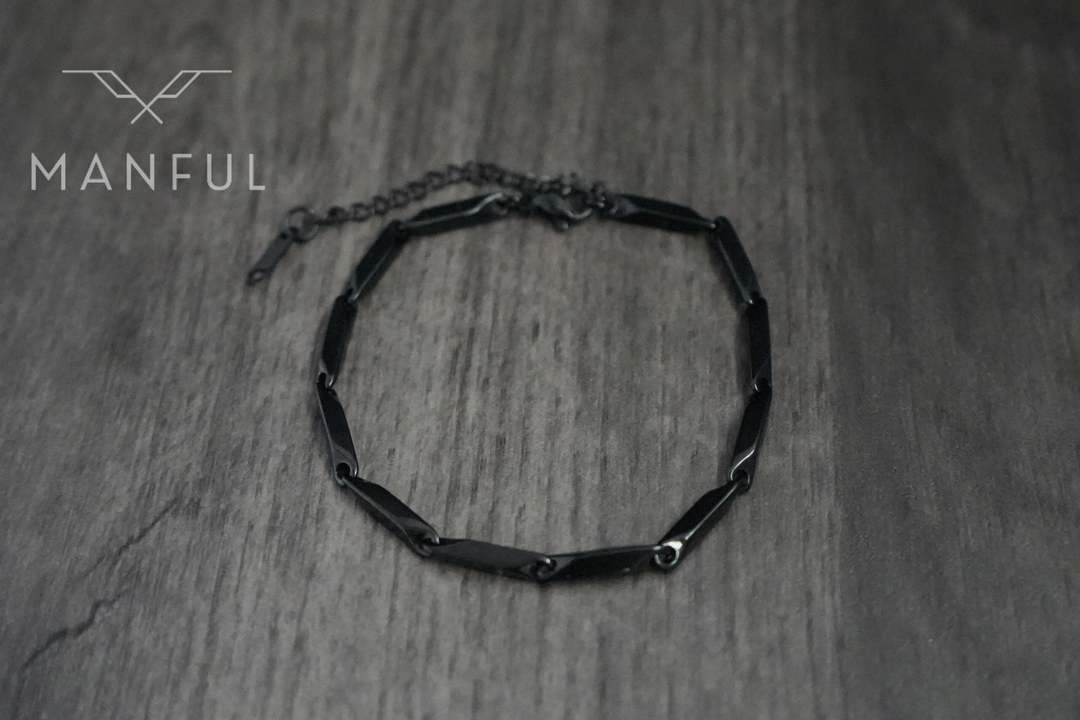 Block Chain Bracelet (Black) - ManfulCo