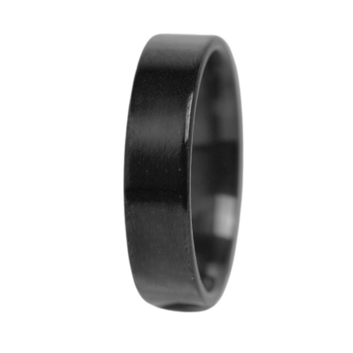 Simple 6mm Ring (Black) - ManfulCo