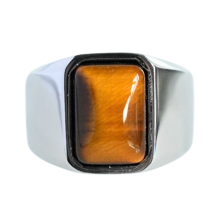 Tigers Eye Signet Ring (Silver)