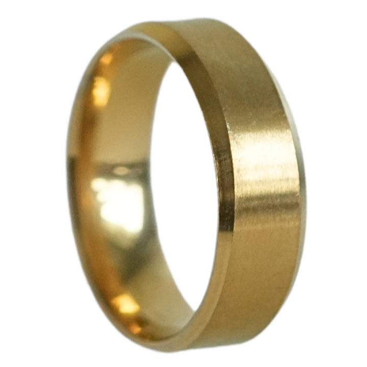 Simple Stainless Steel Ring 8mm (Gold)