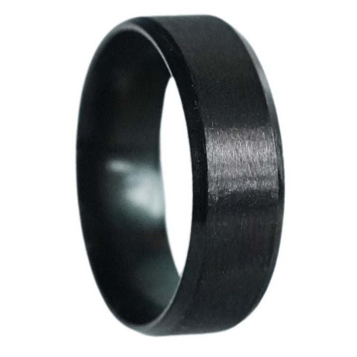 Simple Stainless Steel Ring 8mm (Black)