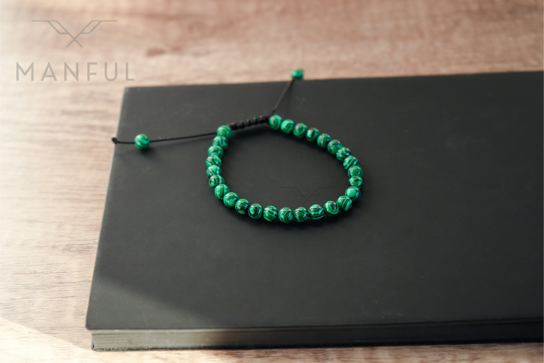 Malachite Bead Bracelet