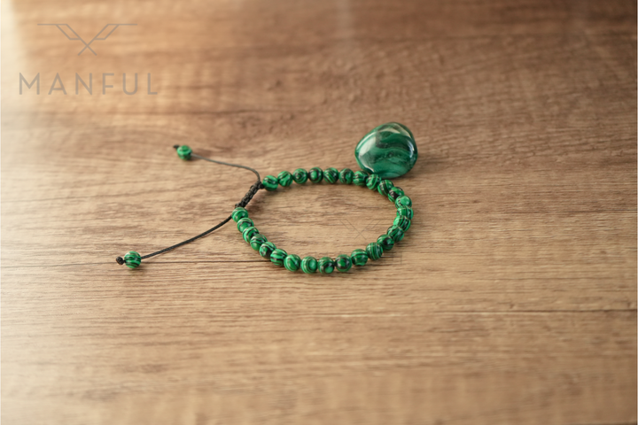 Malachite Bead Bracelet